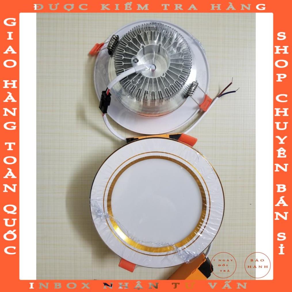 Đèn LED âm trần đế tản nhiệt 9w 3 màu bao gồm nguồn nghiemxuyen
