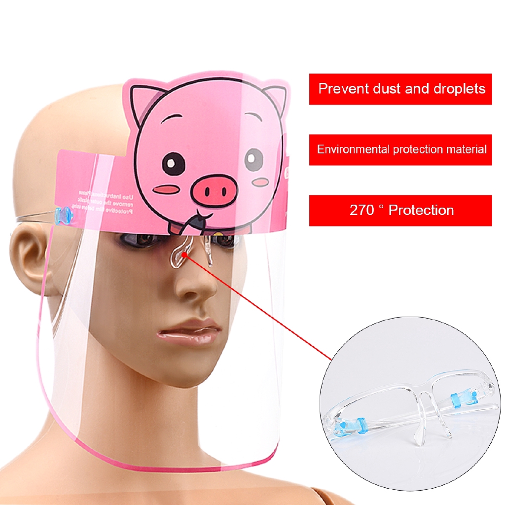 (Hàng Mới Về) Mặt Nạ Che Mặt Chống Văng Nước Và Sương Mù An Toàn Cho Bé