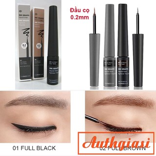 Kẻ mắt nước The Face Shop Ink Graffi Liquid Eye Liner TFS 0.2mm siêu siêu mảnh vẽ mắt mèo