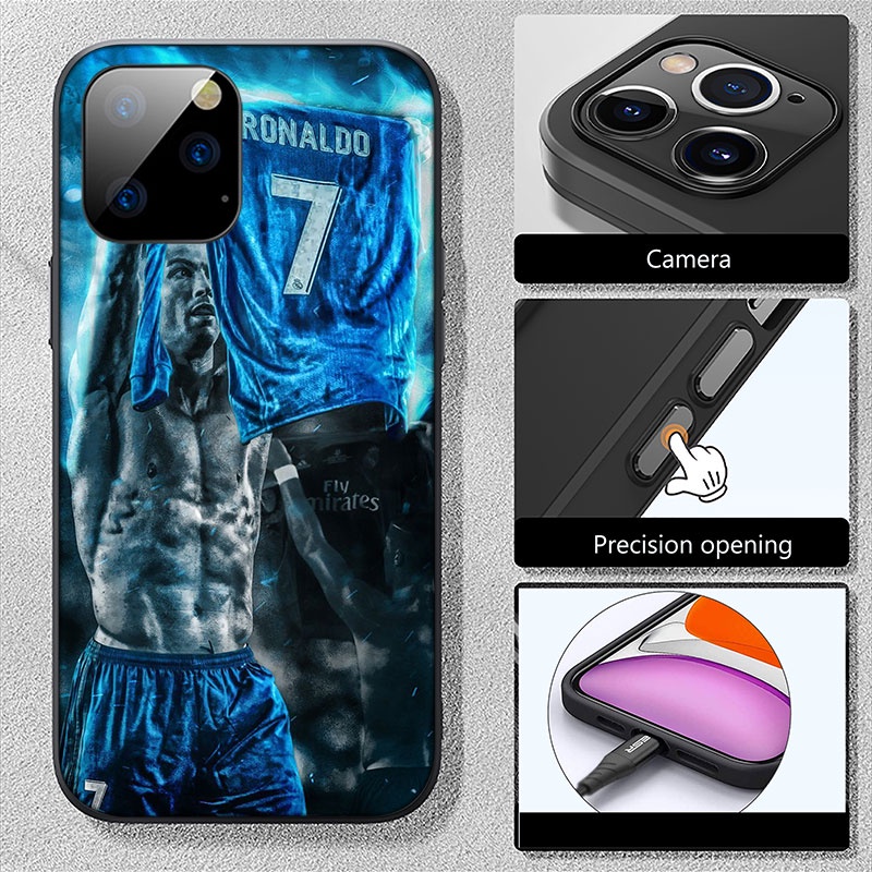 Ốp Điện Thoại Silicon Dẻo In Hình Logo Xe Hơi OE20 Cristiano Ronaldo CR7 Cho iPhone 13 12 Pro Max Mini XS Max X