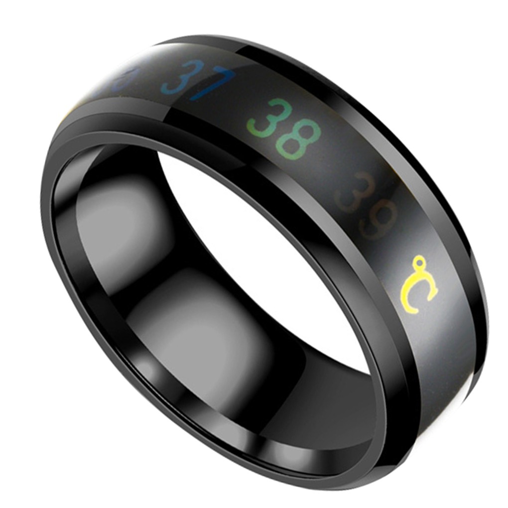 Nhẫn Đôi Đổi Màu Theo Nhiệt Độ Bằng Thép Không Gỉ