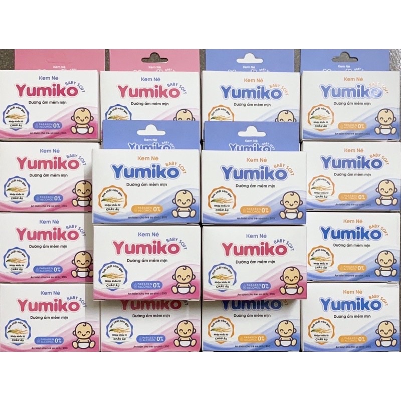 Kem nẻ ,dưỡng ẩm YUMIKO baby soft - Dưỡng ẩm mềm mịn ,an toàn cho bé sơ sinh (20g )