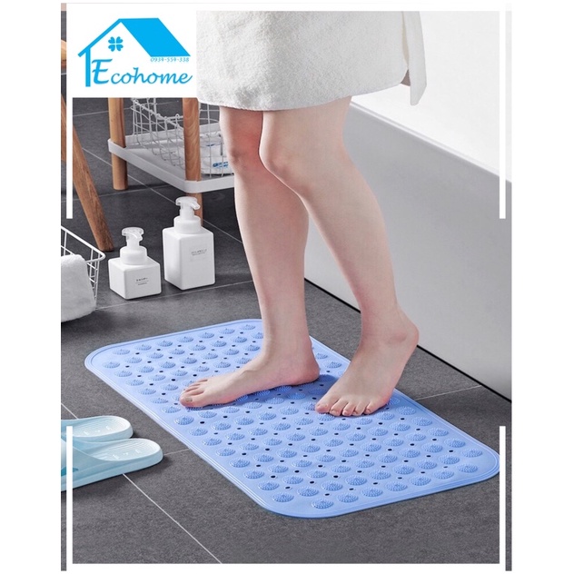 Ecohome Thảm matxa chân chống trơn trượt trong phòng tắm, an toàn cho người già - trẻ nhỏ và phụ nữ mang thai