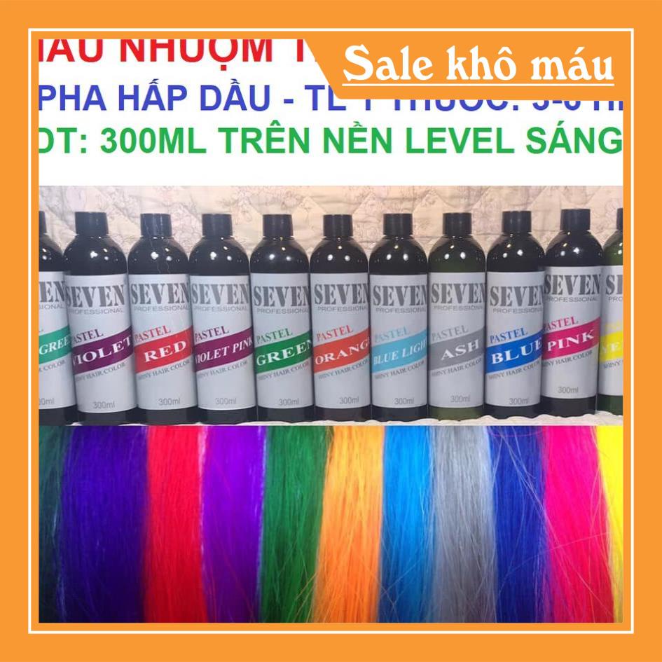 Màu nhuộm thực vật Seven Pastel hightlight pha hấp dầu 300ml