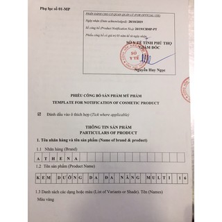 kem multi 16 Athena (rạn cỡ nào cũng hết)