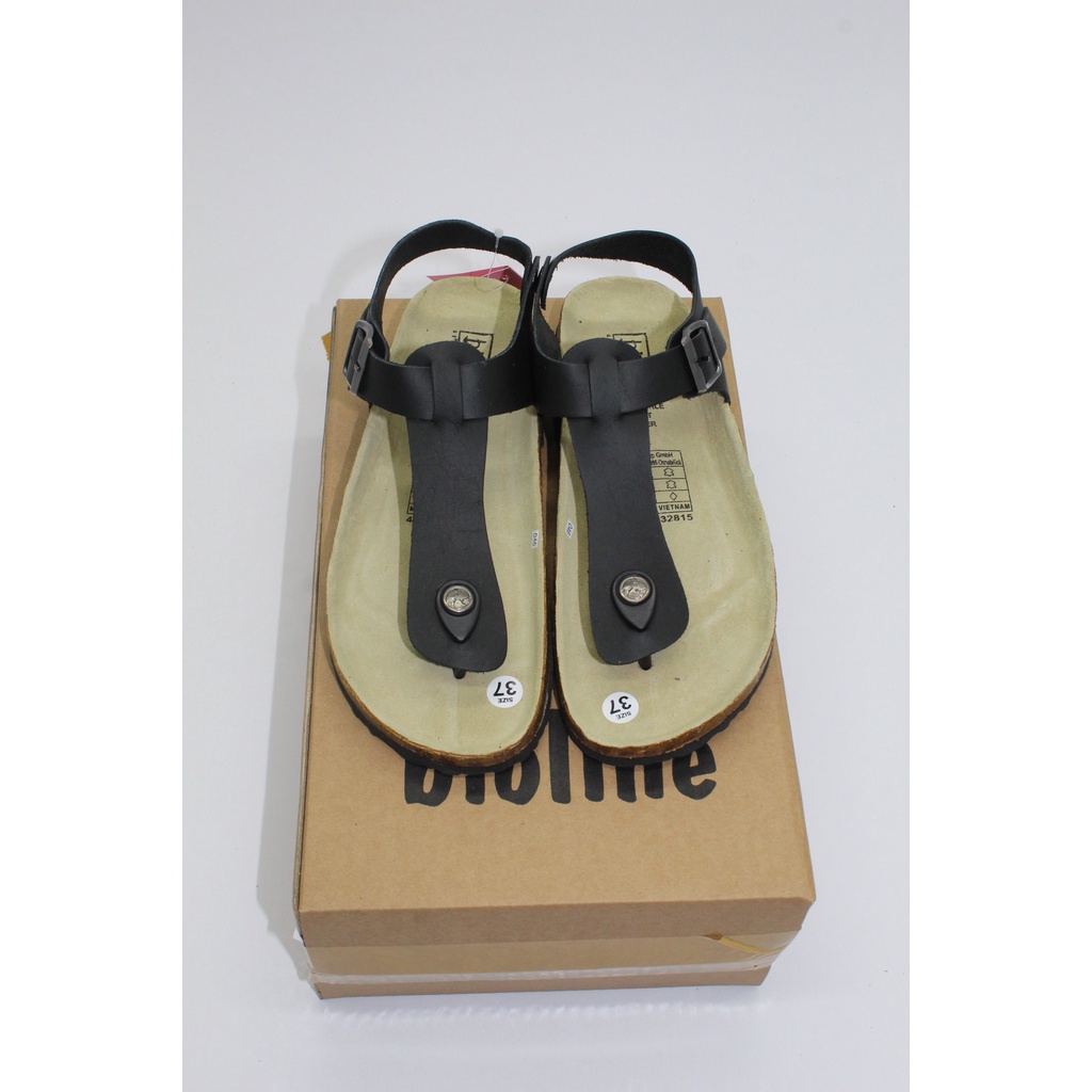 Giày sandal birken vietnam da bò unisex xuất khẩu châu âu mã D10 bioline