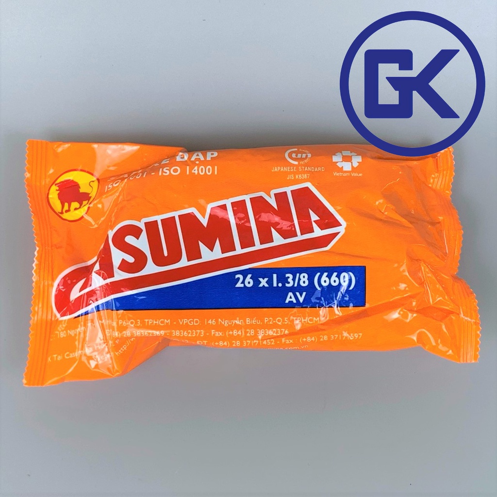 Săm xe đạp 37-590, 26x1.3/8 (660) AV Casumina, Kenda (có van) ( Xe mini mới , mini to , cào cào)