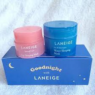Set mặt nạ ngủ Laneige cho mặt và môi mini