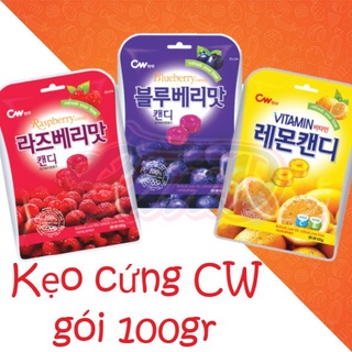 Kẹo Trái Cây 3 Vị Raspberry CW Hàn Quốc 100g 라즈베리 캔디