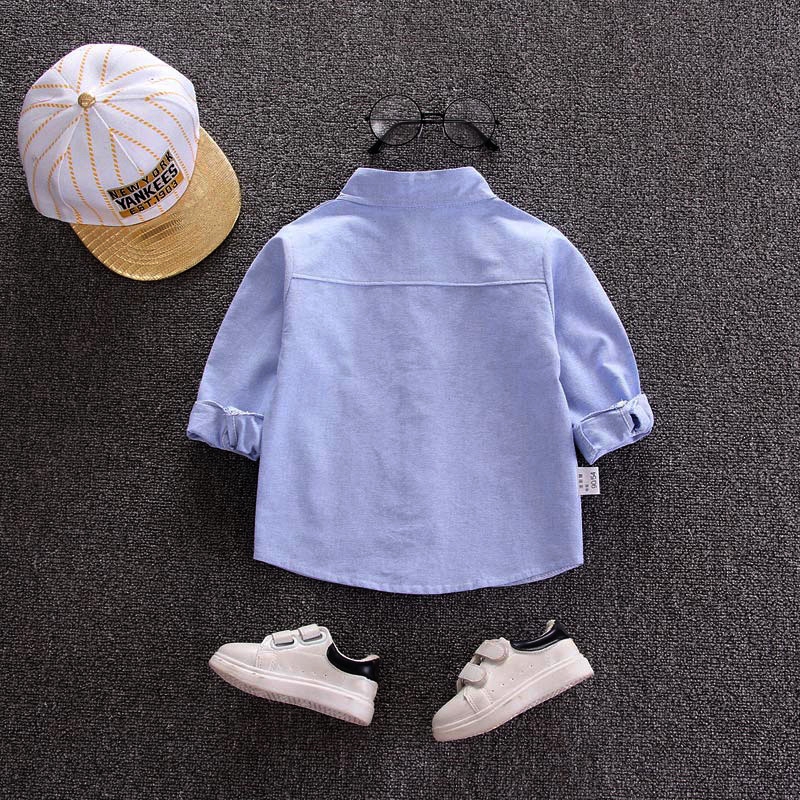 Áo Sơ Mi cotton Họa Tiết Hoạt Hình Phong Cách Hàn Quốc Cho Bé