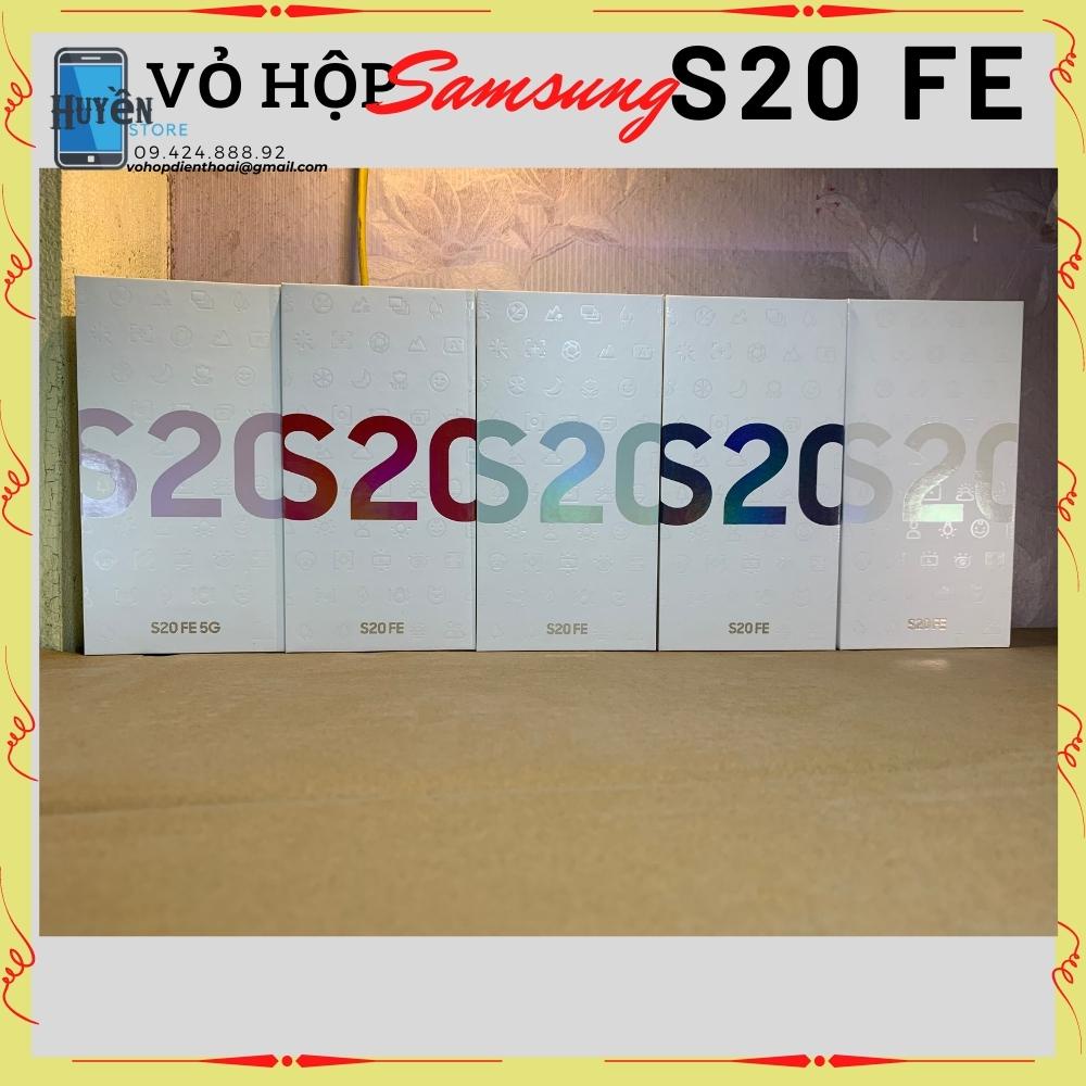 Vỏ hộp samsung galaxy S20 FE dành cho máy chưa có box thành 1 sản phẩm hoàn chỉnh fullbox