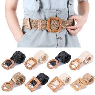 WU&HU    Thắt lưng vải sợi rơm thời trang cho nữ
