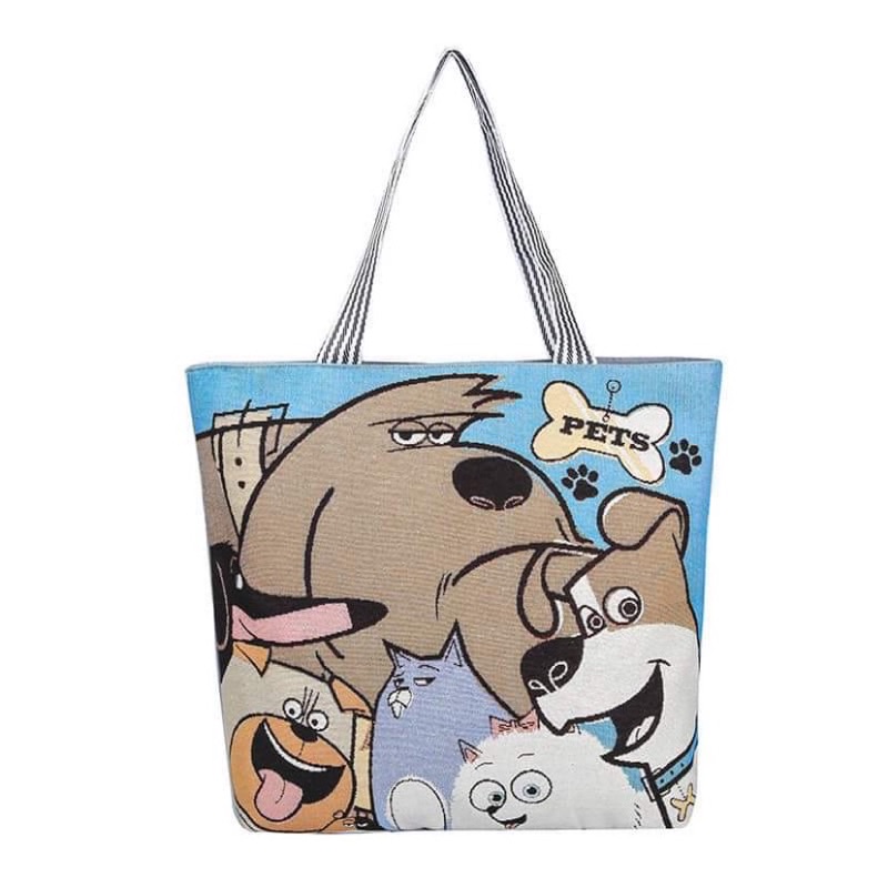 Túi vải canvas hình con vật