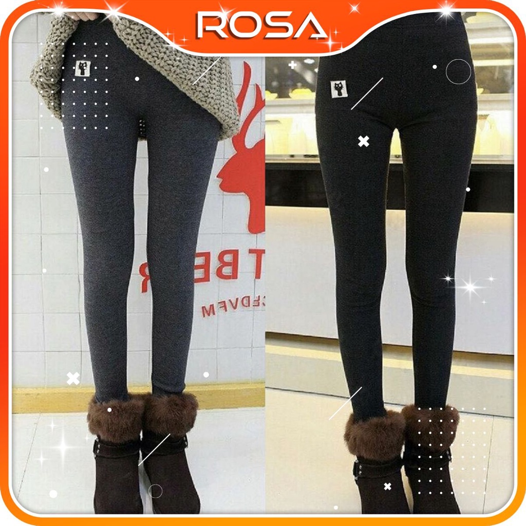 Quần Legging Mèo Vuông Dạ Nỉ Hàn Siêu Ấm HOT 2020 ROSA