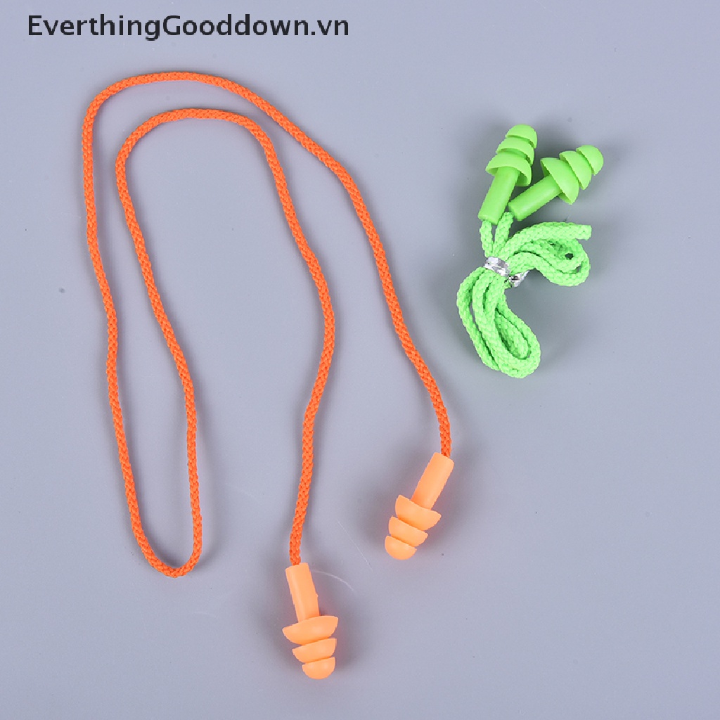 Everthingood Nút Bịt Tai Bằng Silicone Chống Tiếng Ồn Kèm Dây Đeo Tiện Dụng Khi Đi Bơi