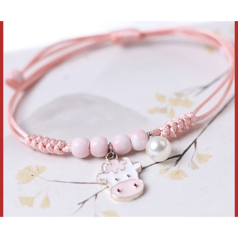 VÓNG TAY DÂY CÓI HỒNG - NHIỀU HÌNH