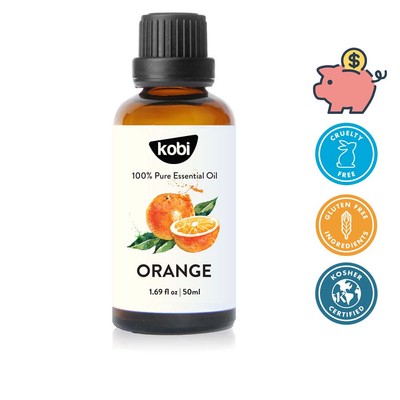Tinh dầu Cam Ngọt Kobi Orange 50ml thơm phòng thư giãn tạo hương dễ chịu dùng khuếch tán