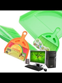 Chổi quét mini kèm hốt rác