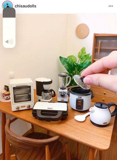 Mô hình Nồi cơm / máy xay mini cho dollhouse