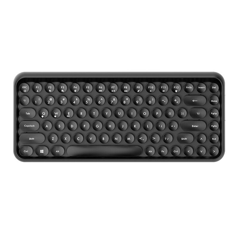 VIVI 308i Wireless Bluetooth Keyboard Round Key Cap Gaming Keypad with 84 Keys for PC