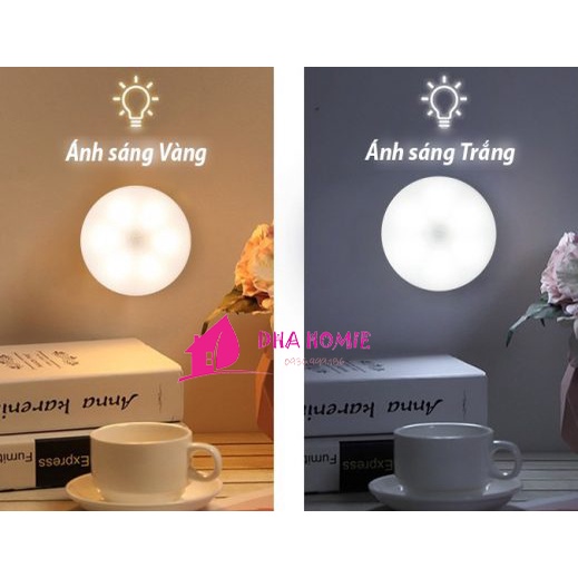 ĐÈN LED CẢM ỨNG TRONG ĐÊM CÓ NGƯỜI ĐI QUA TỰ ĐỘNG SÁNG, ĐÈN CẢM BIẾN THÔNG MINH, CÁP SẠC CAO CẤP - BH 6 THÁNG - DHAHOMIE