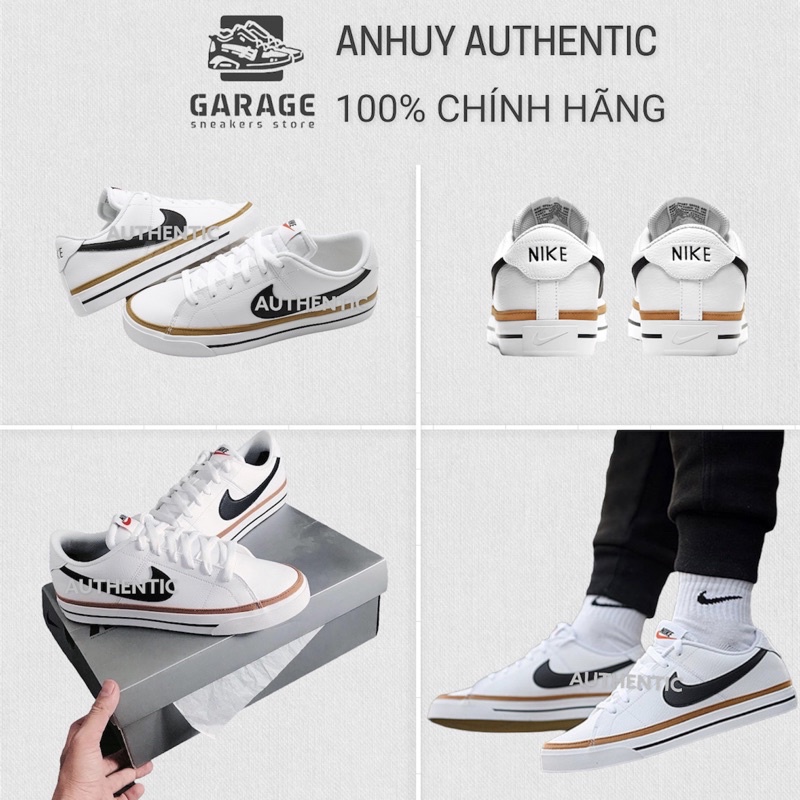 [100% CHÍNH HÃNG] Giày Nike Court Legacy GS trắng DA5380-102