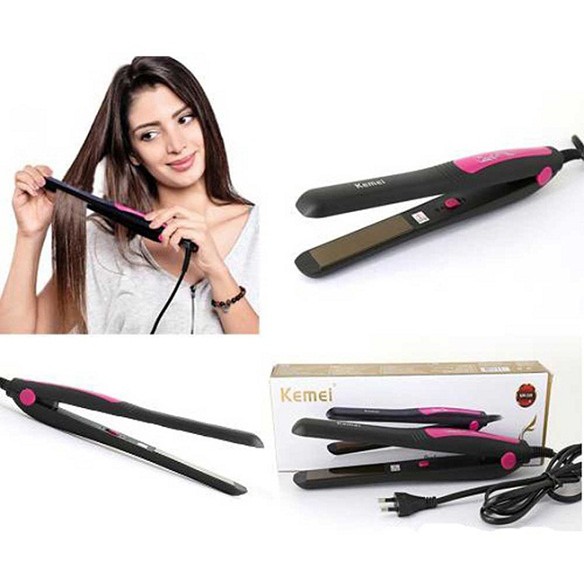 -Máy kẹp tóc Kemei Km-328- Máy duỗi thẳng tóc