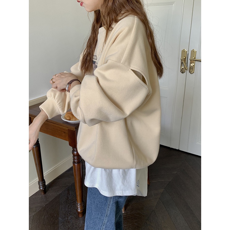 Áo Nỉ Sweater nữ Cao cấp Hàn Quốc Áo Sweater nữ Form rộng In hình Ulzzang Thời trang | BigBuy360 - bigbuy360.vn