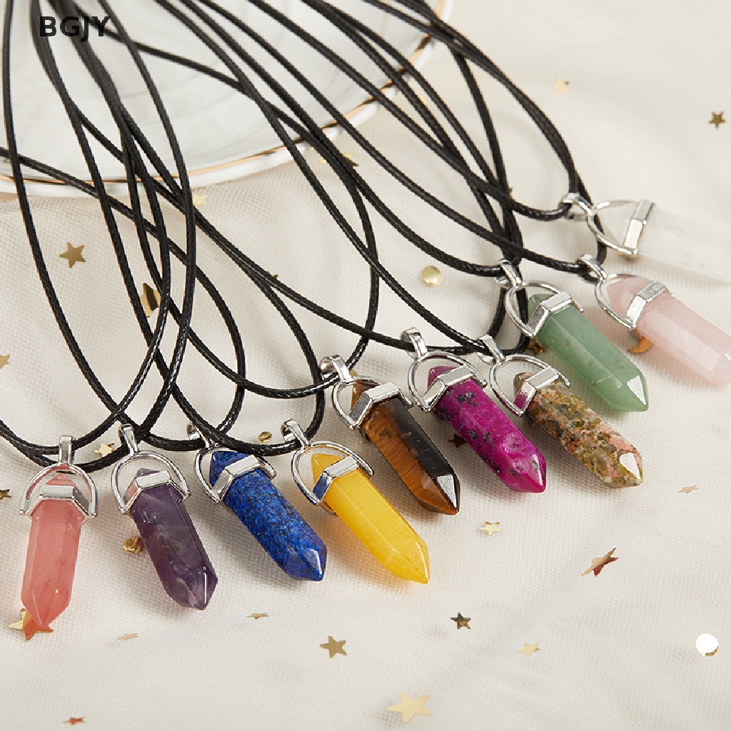 Vòng cổ Mặt Đá Thạch Anh Tự Nhiên Mới