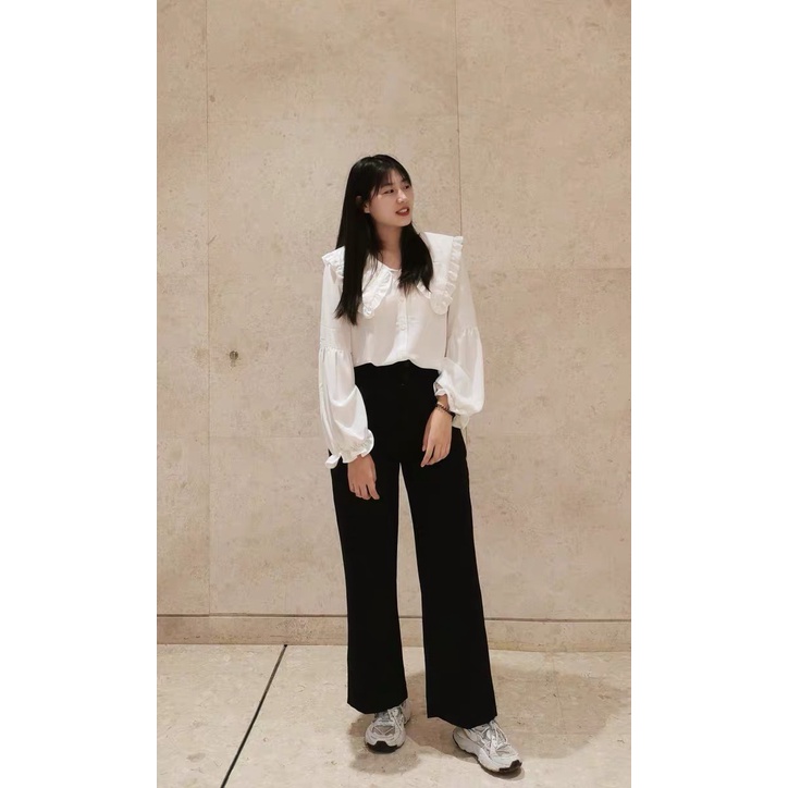 [ BIGSIZE] Quần suông cạp cao bán chun chuẩn form dáng (55-90kg)