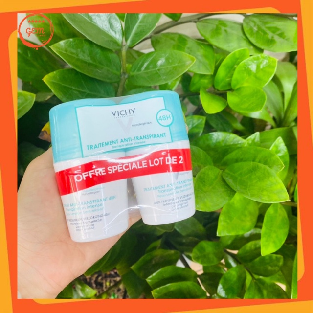 Lăn Khử Mùi Vichy Traitement Anti - Transpirant 48H 50ml Dành Cho Người Nặng Mùi, Nhiều Mồ Hôi - Gem Official Store