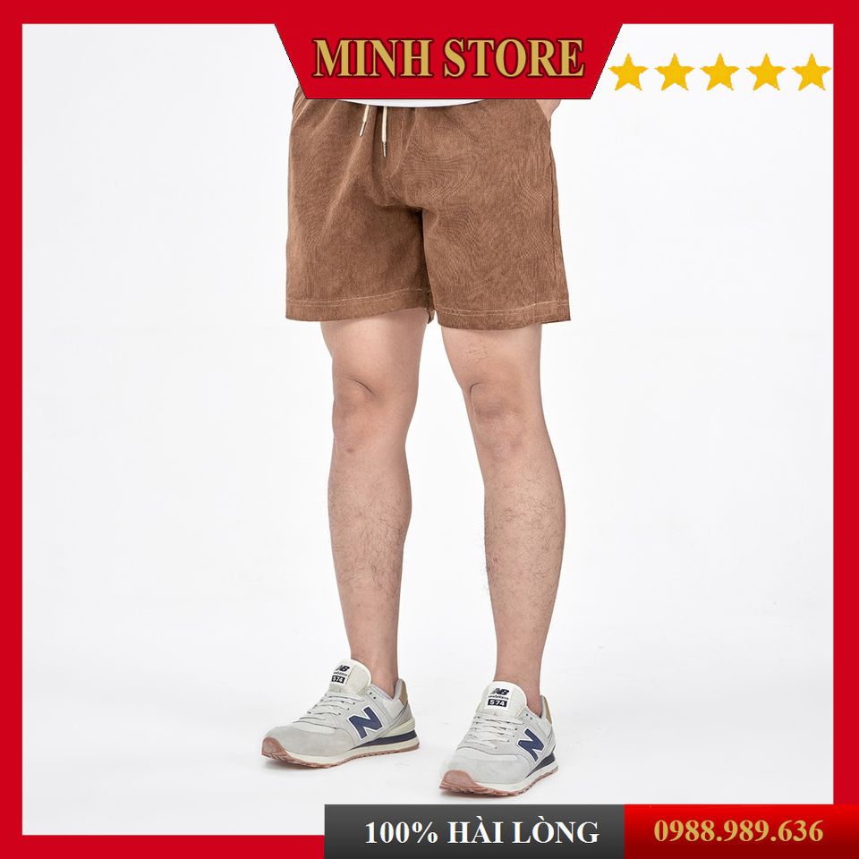Quần đùi đũi nam thể thao co dãn thoáng mát, quần short nam chất nhung mịn phong cách Hàn Quốc QD06 - MS88