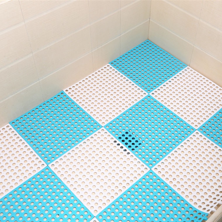 Set 4 / 8 / 12 Thảm Lót Sàn Nhà Tắm 30x30cm Bằng PVC Chống Trượt Tiện Dụng