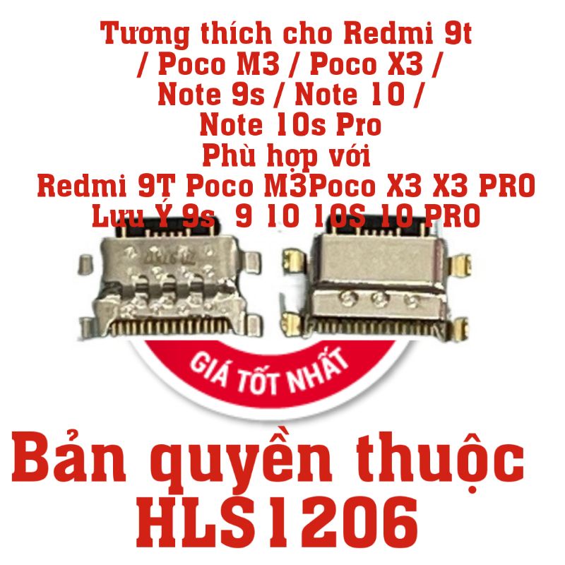 Chân sạc rời cho Xiaomi Redmi 9t / Poco M3 / Poco X3