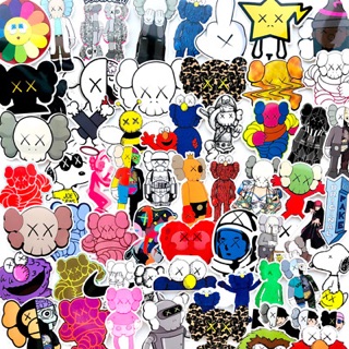 Sticker kaws 30-60 cái ép lụa có đề can bóc dán/ hình dán kaws