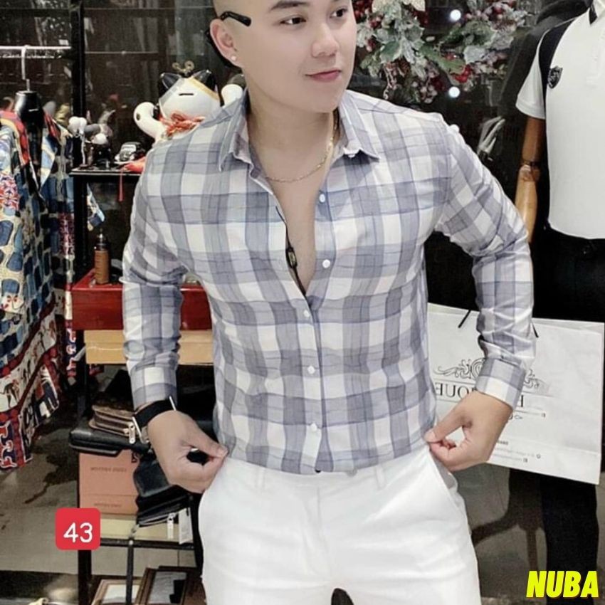 Áo sơ mi nam dài tay,chất vải lụa cao cấp,đẹp giá rẻ,AT91 | BigBuy360 - bigbuy360.vn