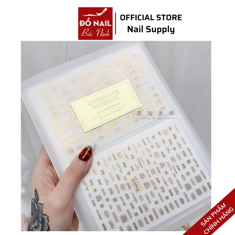 Sổ Đựng Mẫu Sticker Nail, Quyển Album Đựng Mẫu Sticker 80 Tấm