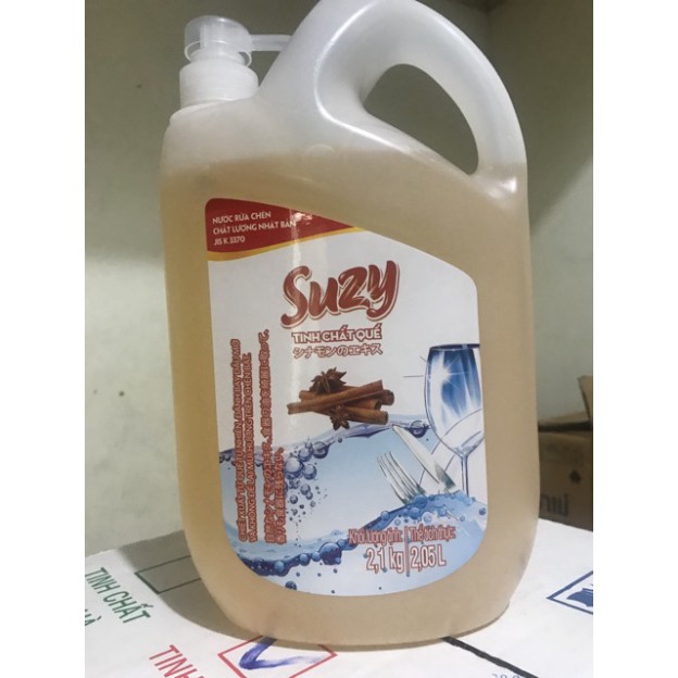 Nước Rửa Chén Suzy Hương Bạc Hà Can 2.1kg Công Nghệ Nhật Bản