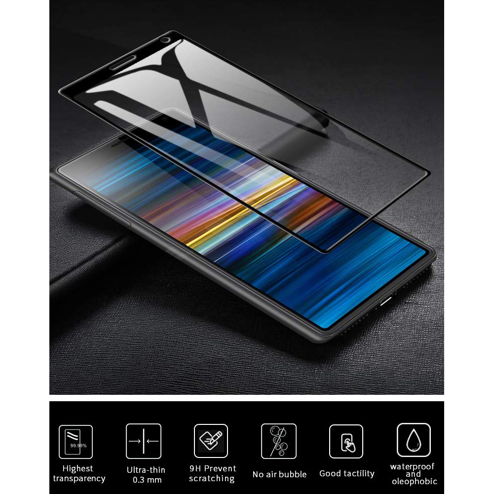 Bán cho Sony Xperia 10 Plus Full Cover Full Bảo vệ màn hình cong Kính cường lực