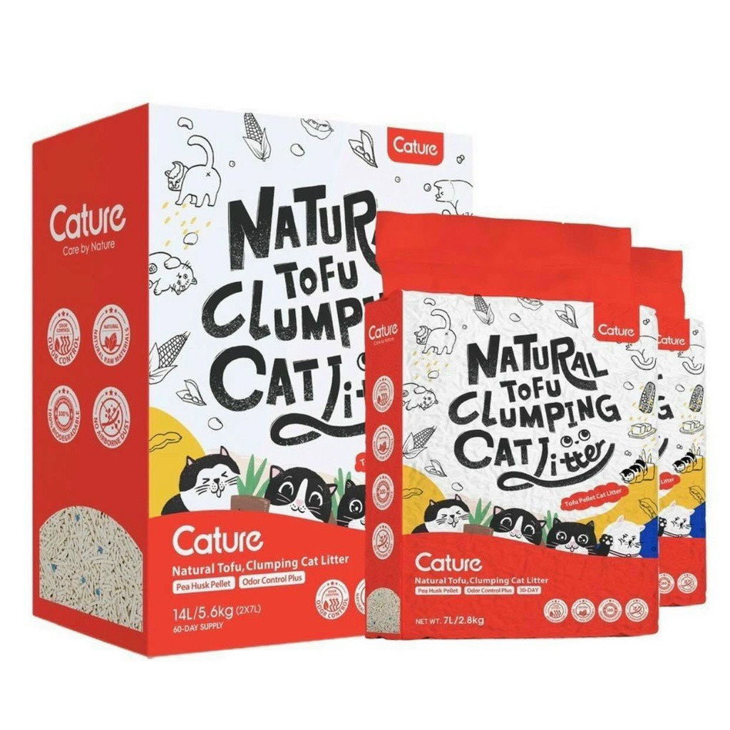 [3 LOẠI] cát tofu đậu nành Cature 7L dành cho mèo/ hamster/ sóc/ nhím/ thỏ/ bọ