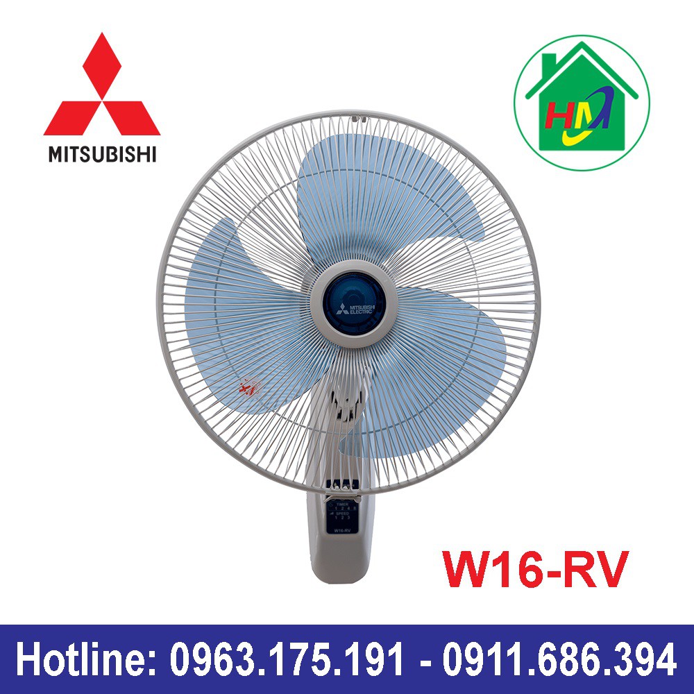 [Mã ELMS5 giảm 7% đơn 300K] Quạt Treo Tường Điều Khiển Từ Xa Misubishi W16-RV | BigBuy360 - bigbuy360.vn