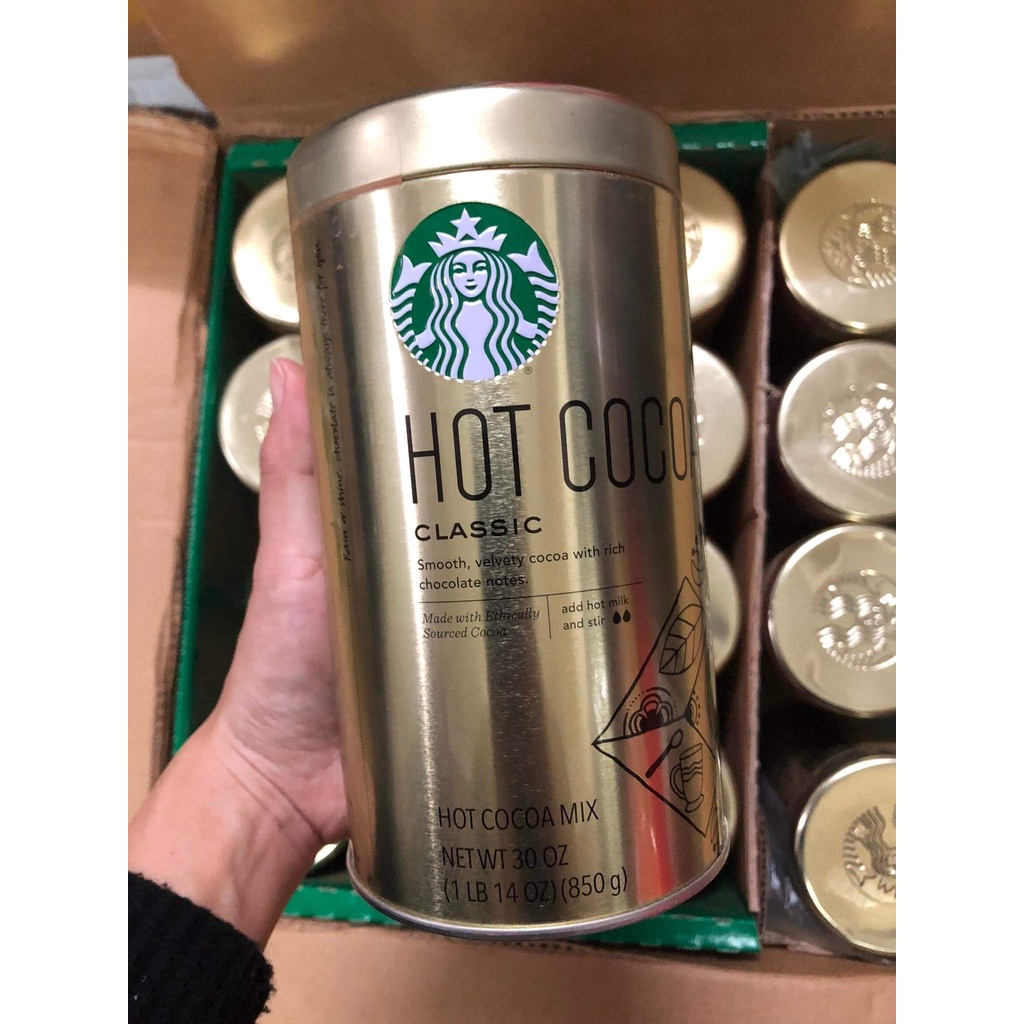 ￼Bột Cacao Hot Cocoa Starbuck 850g - Mỹ