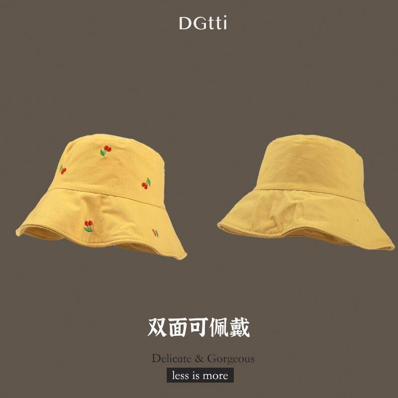 Nón Tai Bèo Chống Nắng Hai Mặt Có Dây Đeo Phong Cách Nhật Bản Dễ Thương Cho Nữ