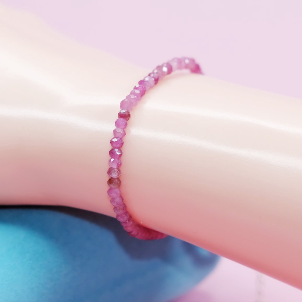 Vòng tay tourmaline hồng xinh xắn THIÊN NHIÊN UPCARA