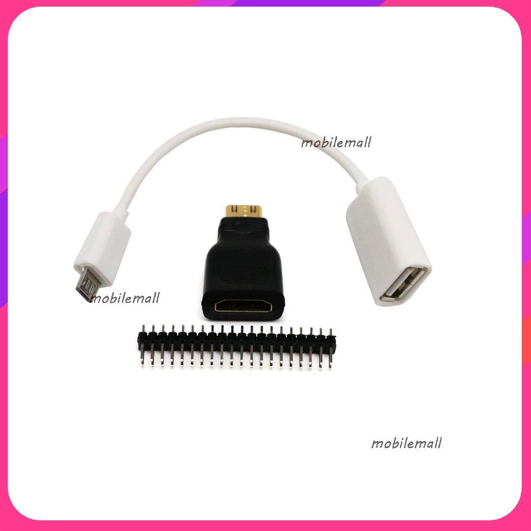 Bộ Mạch 3 Trong 1 Cho Raspberry Pi Zero Ad Ter Kit Sang Hdmi-Compatible Usb-Usb Female