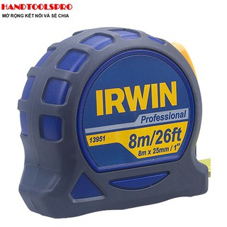 Thước cuộn bọc cao su có nam châm 8m bản 25mm irwin t13951