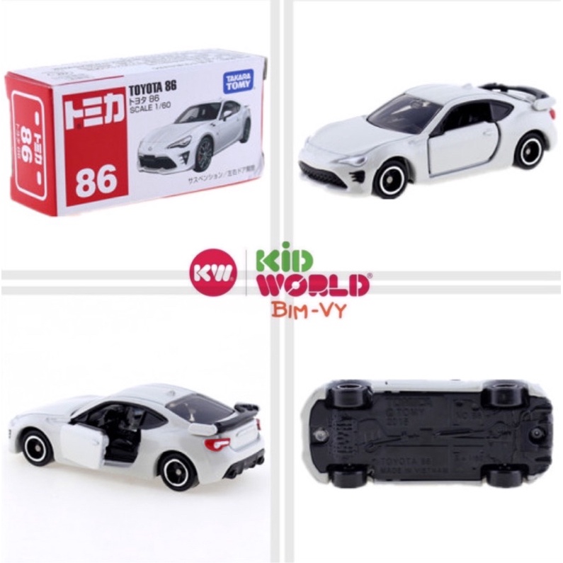 Xe mô hình Tomica Box Toyota 86. MS: 883. Tỷ lệ 1:60.