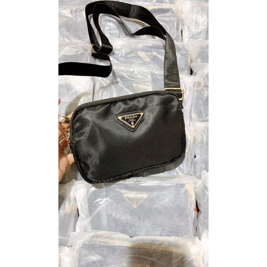 (ẢNH THẬT) TÚI P.R.A.D.A ĐEN ĐEO CHÉO SIÊU HOT HIT CHẤT ĐẸP | BigBuy360 - bigbuy360.vn