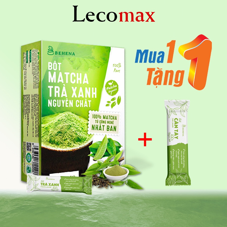 Bột trà xanh đắp mặt matcha nguyên chất làm bánh Nhật Bản tắm trắng Behena Lecomax LMB02