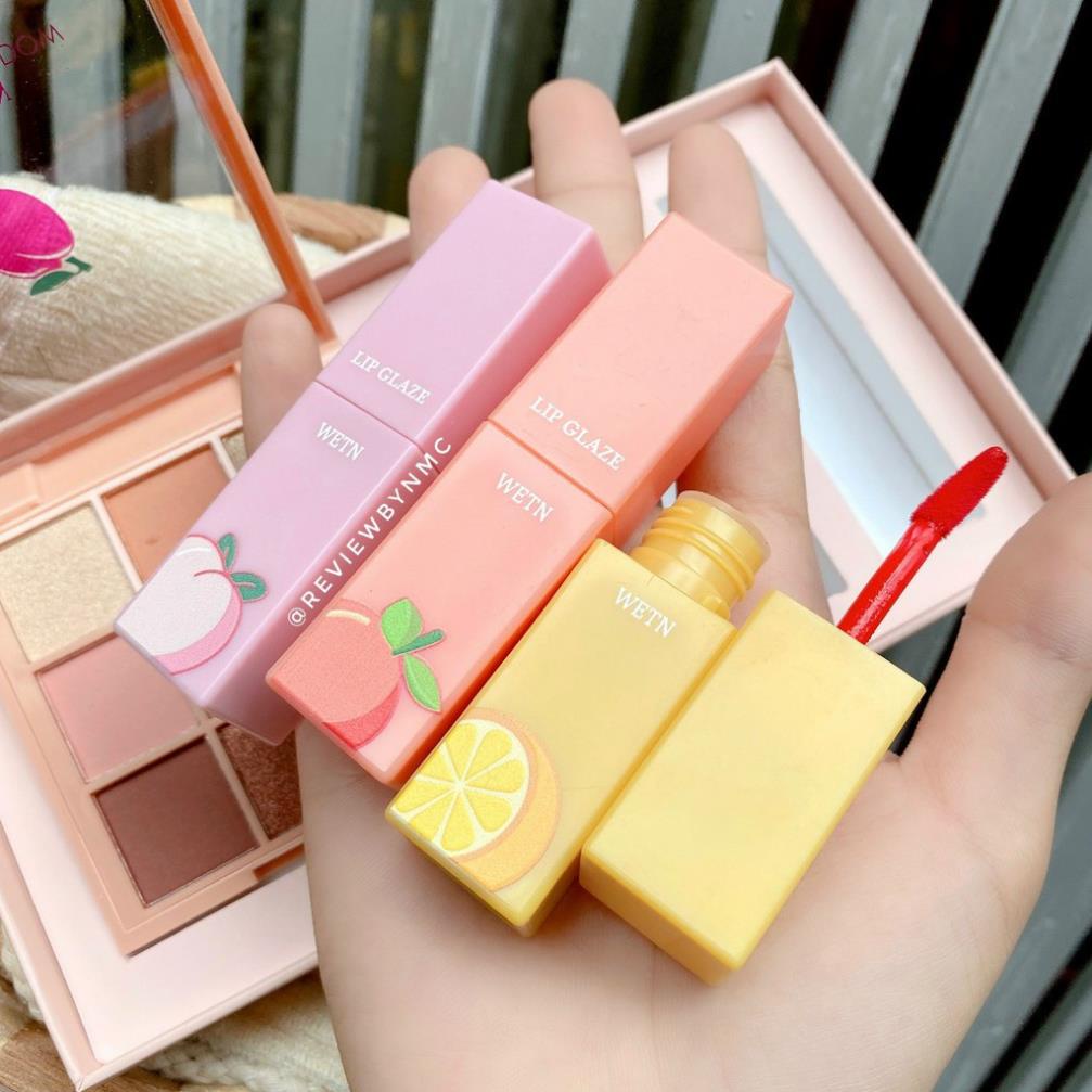 Sét Trang điểm Went 4 món gồm 3 son kem &  màu mắt 9 ô tone tây | BigBuy360 - bigbuy360.vn